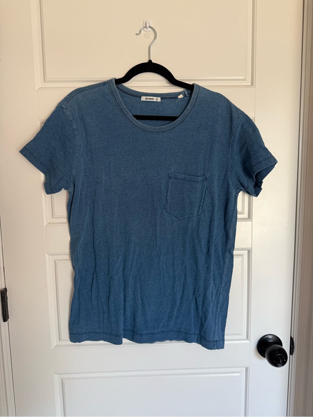 Buck Mason Indigo Crewneck Pocket Tee
